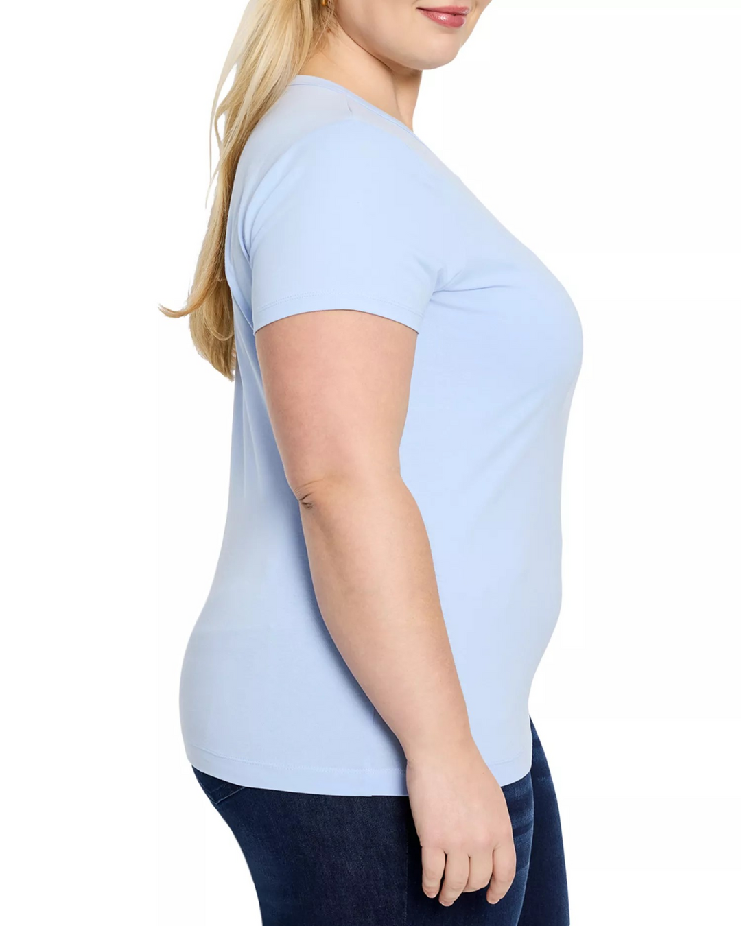 NIC+ZOE Plus Perfect Knit Crewneck Tee MSRP $58