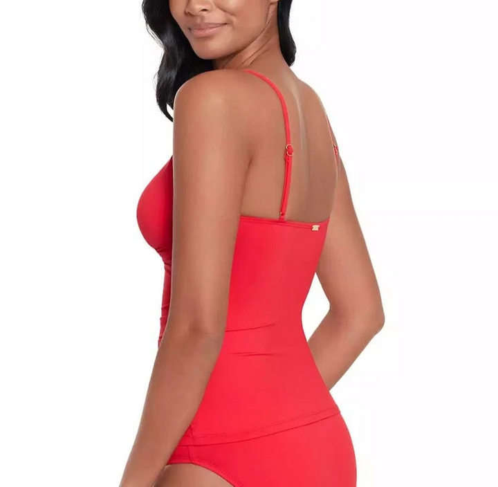Lauren Ralph Lauren Toggle-Trim Tankini Top MSRP $125