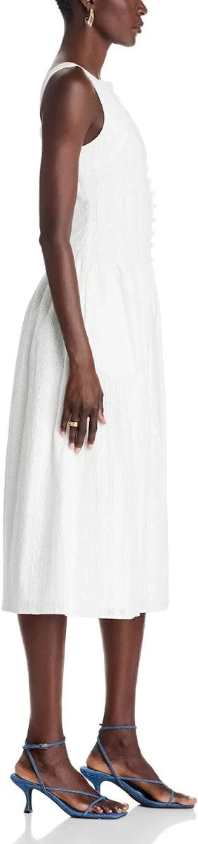 WAYF Eve Eyelet Midi Dress MSRP $108