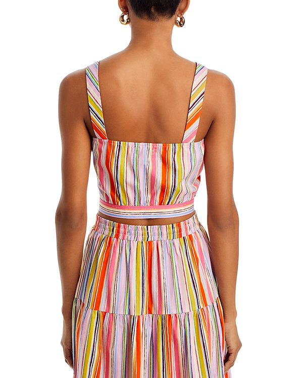 AQUA Multistripe Crop Tank MSRP $58