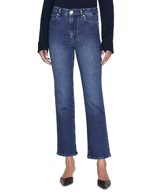 FRAME Le Sleek Straight Fit High Rise Cropped Jeans MSRP $258