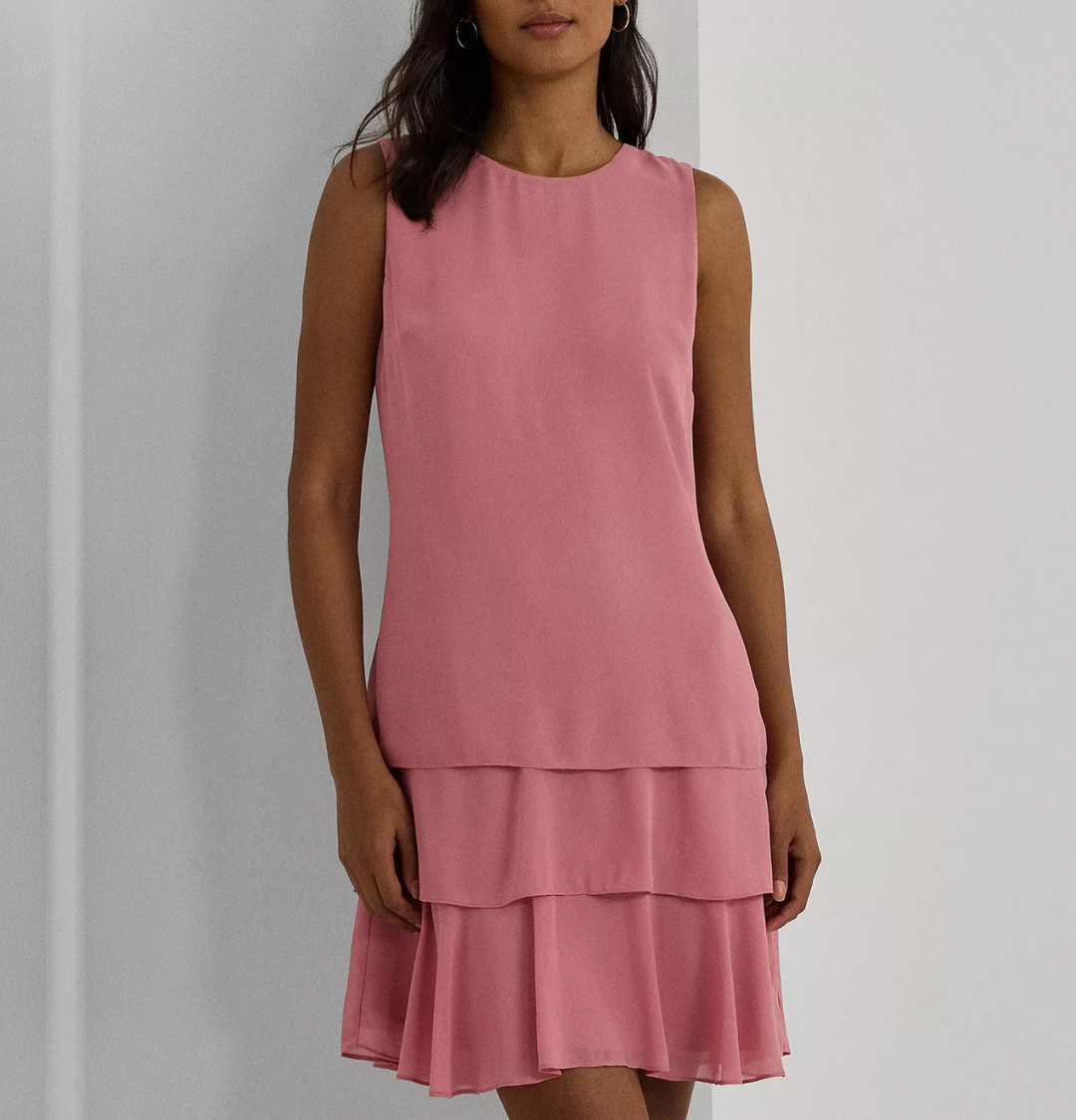 Lauren Ralph Lauren Women's Georgette Shift Dress MSRP $135