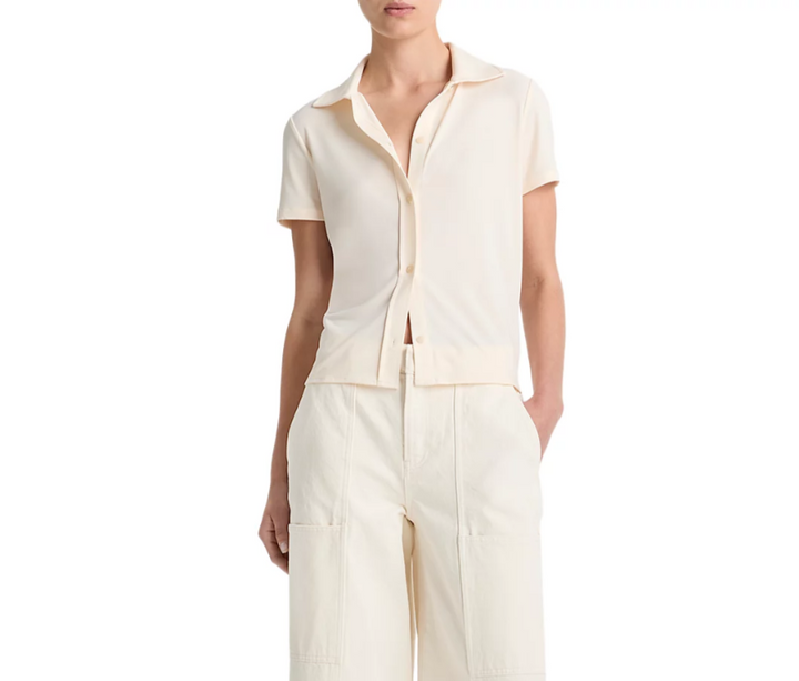 Vince Short Sleeve Button Up Shirt MSRP $195