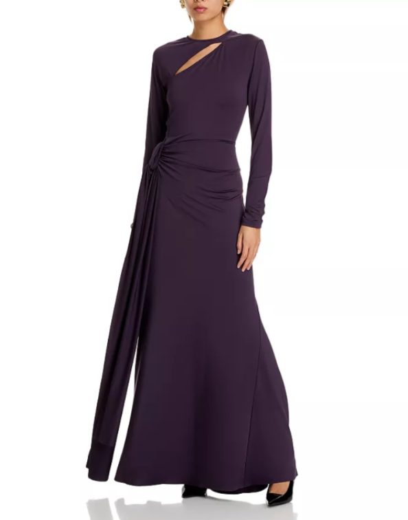 Victoria Beckham Long Sleeve Jersey Gown MSRP $1490