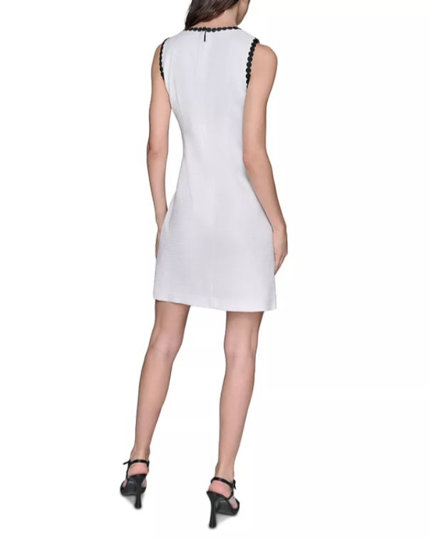 KARL LAGERFELD PARIS Summer Tweed Shift Dress MSRP $148
