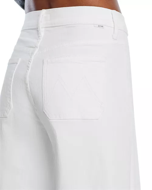 MOTHER High Rise Patch Pocket Wide Leg Jeans $238