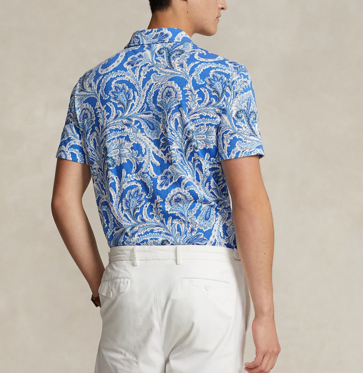 Polo Ralph Lauren Printed Jersey Polo Shirt MSRP $168