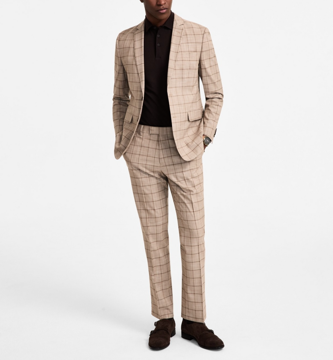 Nick Graham Men's Slim-Fit Stretch 2-piece Suit Size 38S x 32W MSRP $395
