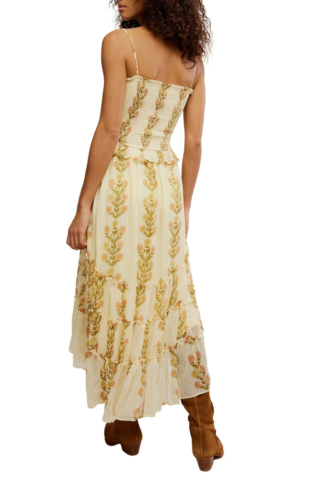 Free People Alejandra Floral Midi Dress MSRP $168