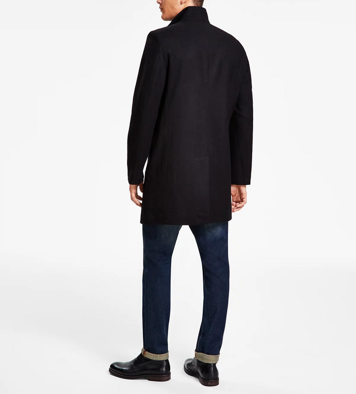 Calvin Klein Men's Mayden Slim-Fit Wool Blend Overcoat MSRP $495