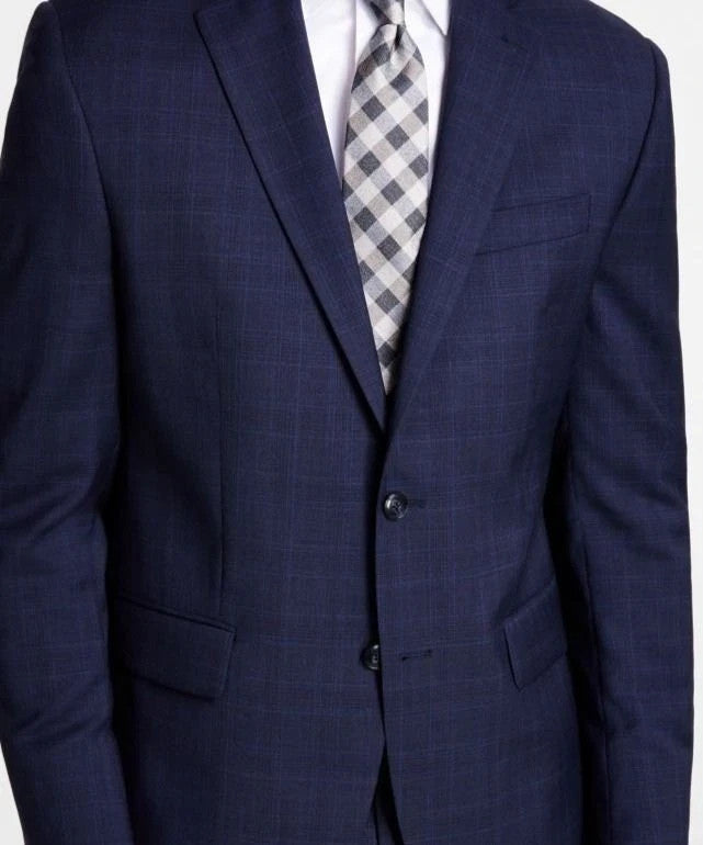 Michael Kors Men's Classic-Fit Stretch Wool-Blend Suit Jacket MSRP $450