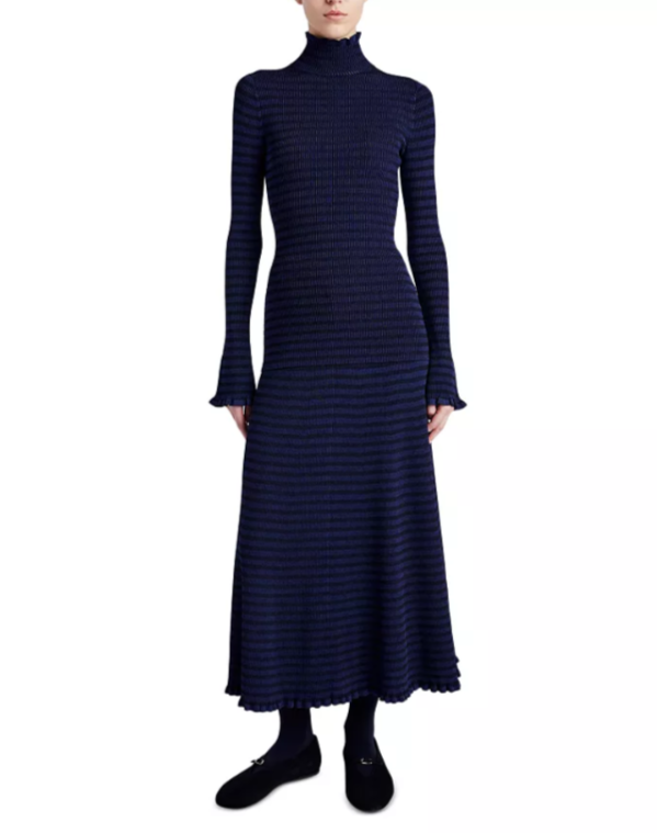 Proenza Schouler White Label Striped Rib Knit Maxi Skirt MSRP $475