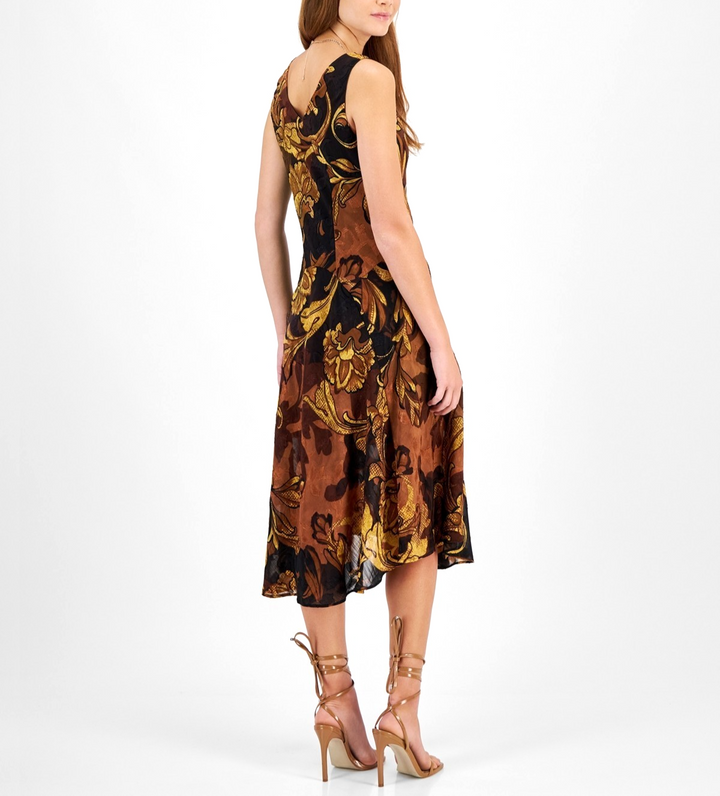 Robbie Bee Petite Cowl-Neck Sleeveless Dress MSRP $79
