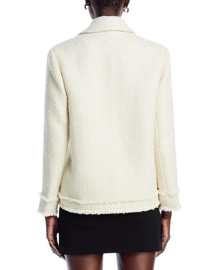 Aqua Tweed Collared Jacket MSRP $118