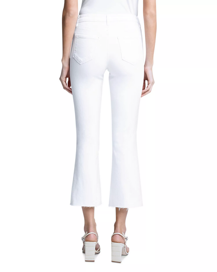 L'AGENCE Kendra Mid Rise Crop Flare Jeans $275