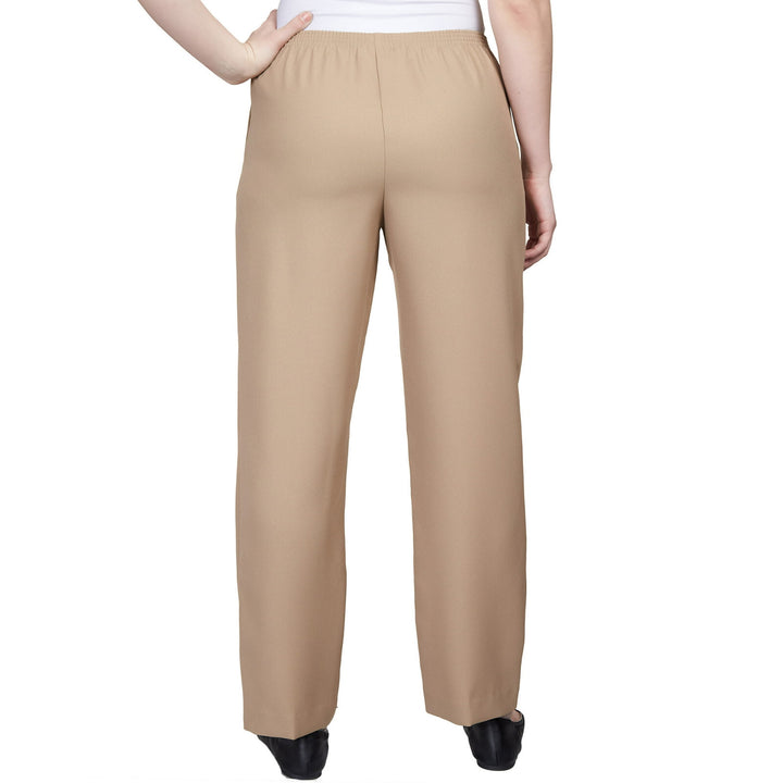 Alfred Dunner Petite Classics Pull-On Straight-Leg Pants MSRP $39