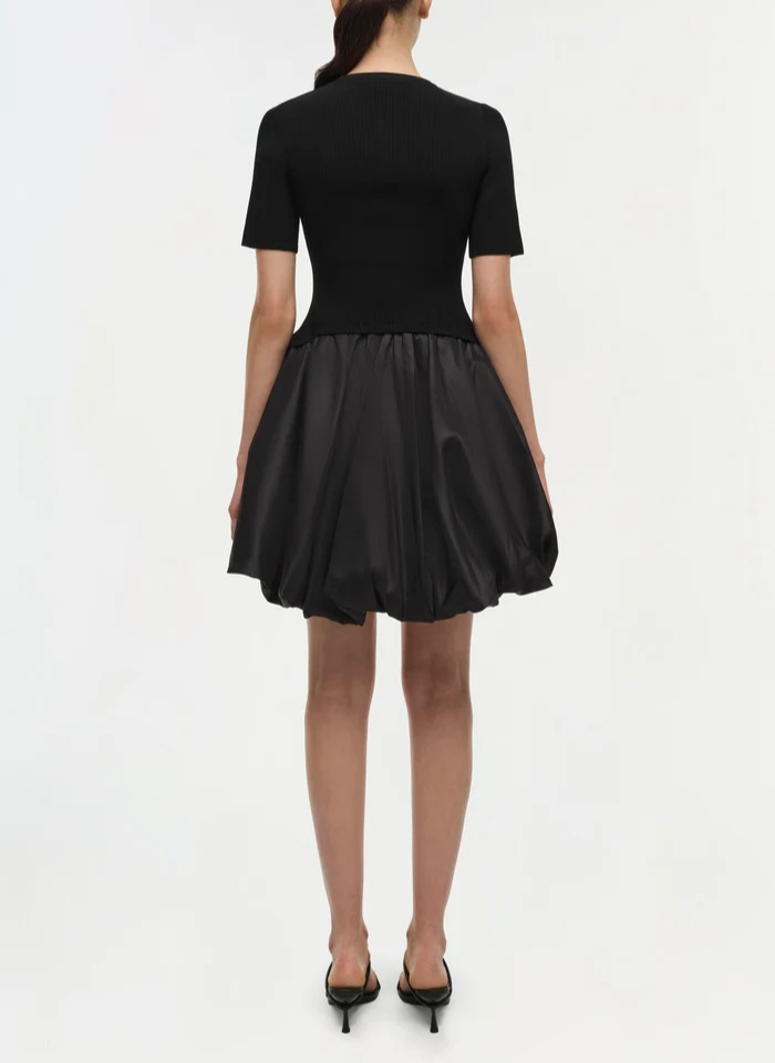 Simkhai Kenny Short Sleeved Bubble Mini Dress MSRP $645