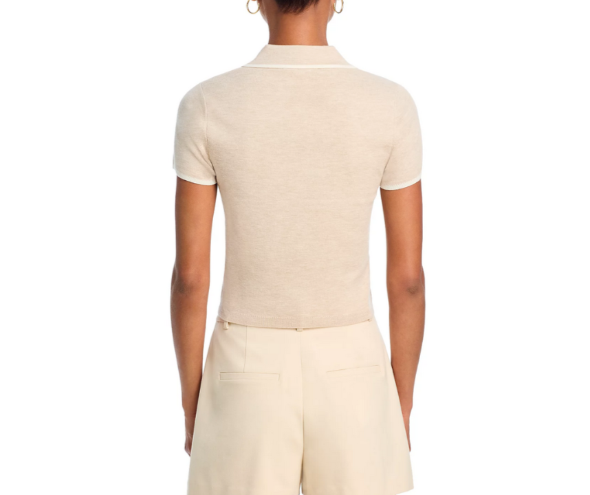 Alice and Olivia Meda Polo Sweater MSRP $330