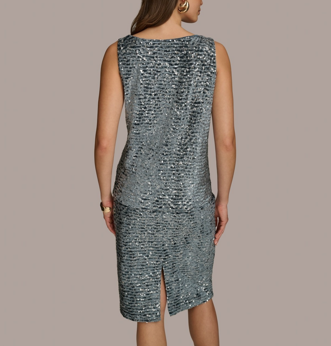 Donna Karan New York Women's Sequin Tank Top MSRP $79