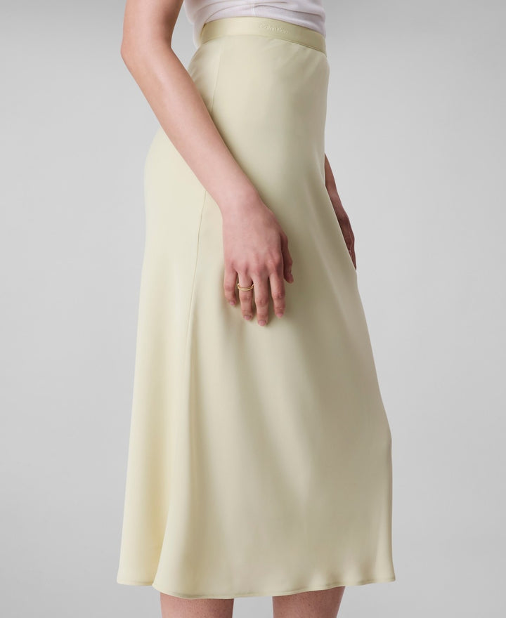 Calvin Klein Women's Logo-Waist Midi Skirt MSRP $89