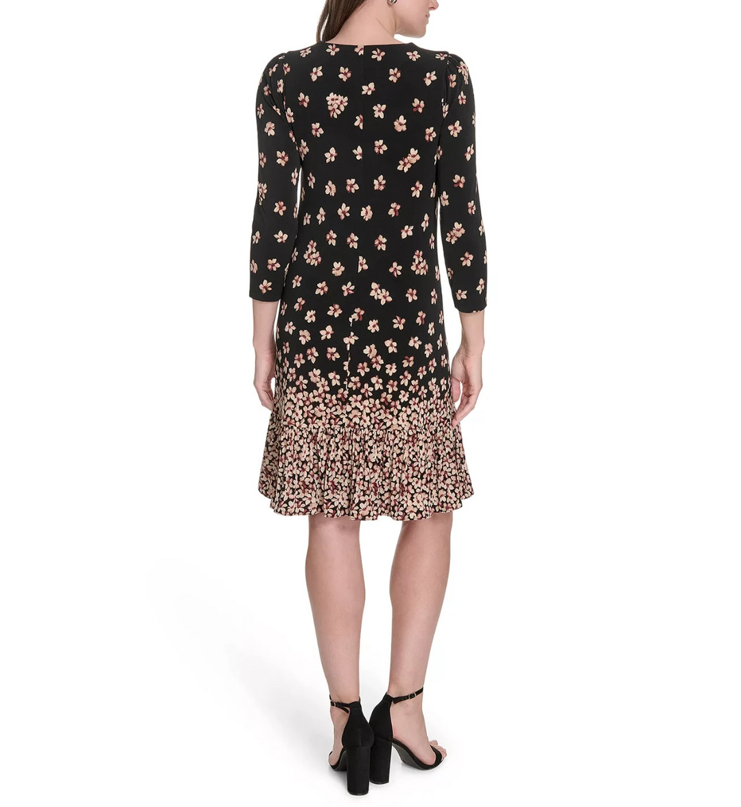 Tommy Hilfiger Petites Jersey Printed Shift Dress MSRP $99