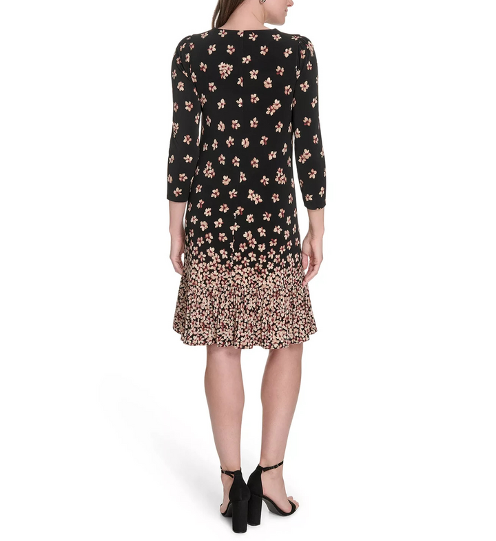 Tommy Hilfiger Petites Jersey Printed Shift Dress MSRP $99