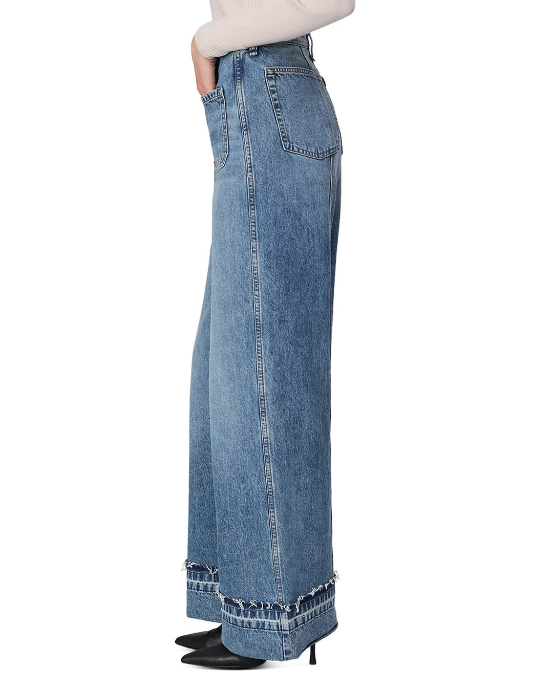 rag & bone Marina High Rise Wide Leg Jeans MSRP $318
