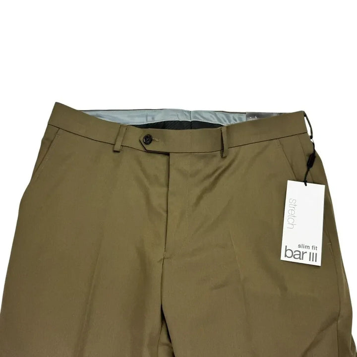 Bar III Men's Slim-Fit Satin Suit Separate Pants MSRP $175