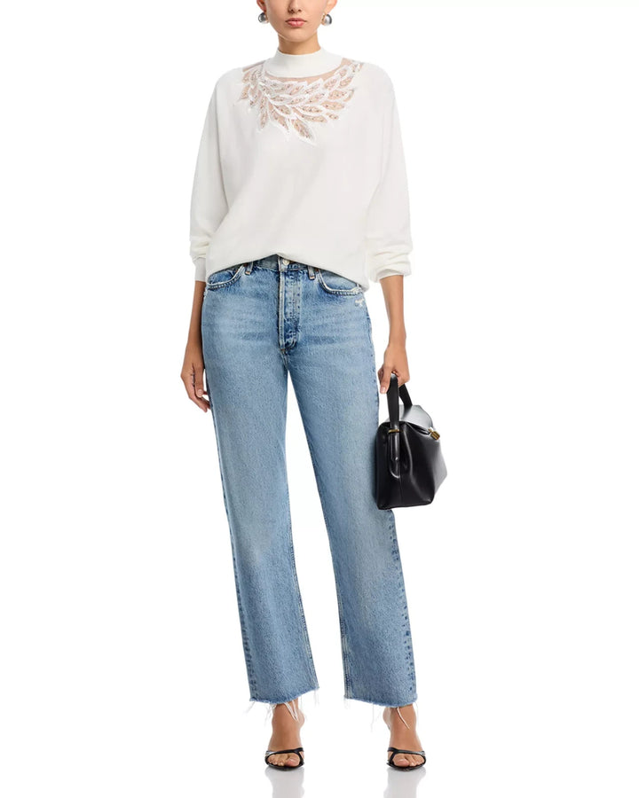 T Tahari Mock Neck Sweater MSRP $88