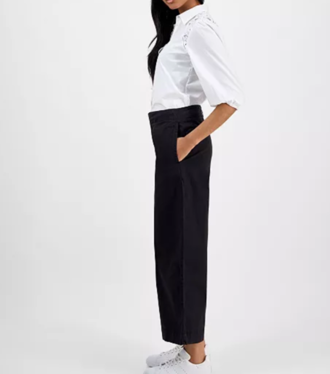 BOSS Tahiana High-Rise Wide-Leg Pants MSRP $138
