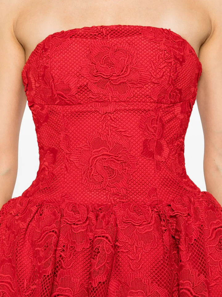 Self-Portrait Lace Midi Dress MSRP $537