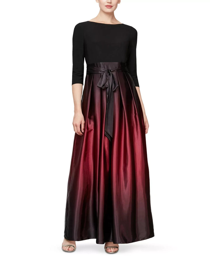 SL Fashions Petite Ombré Satin Gown MSRP $149