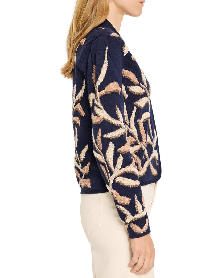 NIC+ZOE Midnight Fern Tufted Knit Jacket MSRP $218
