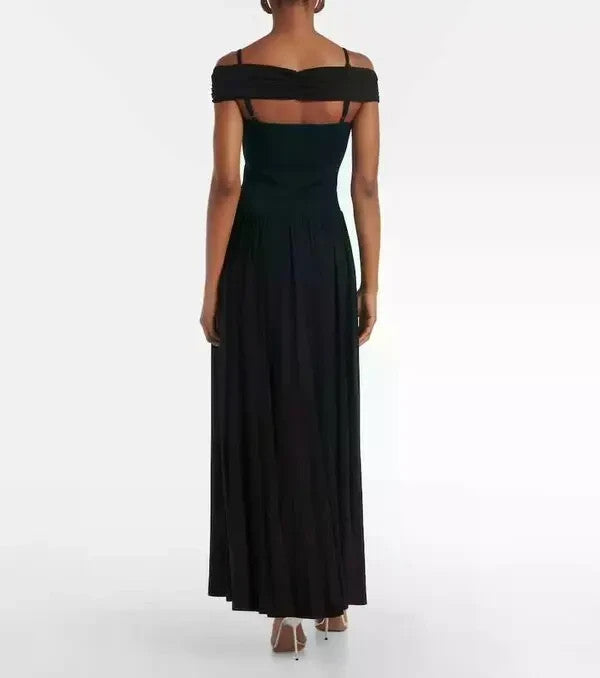Simkhai Amarantha off-shoulder maxi dress MSRP $645