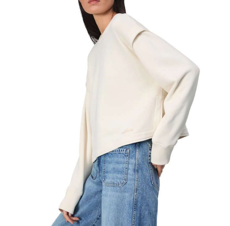 rag & bone Jo Layered Sleeve Sweatshirt MSRP $278