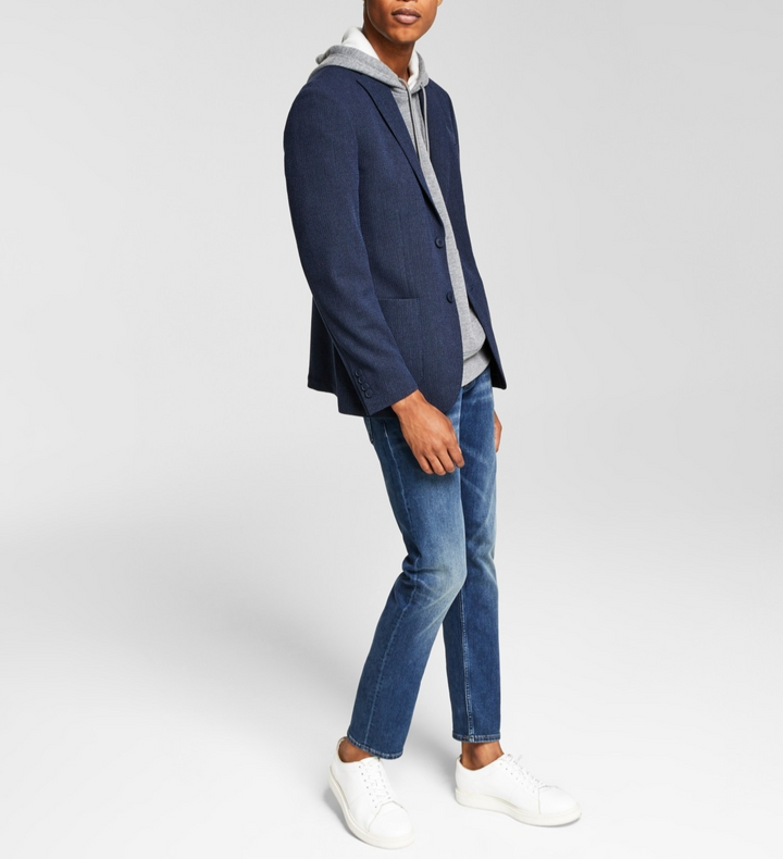 Calvin Klein Men's Slim-Fit Wool Textured Sport Coat MSRP $375