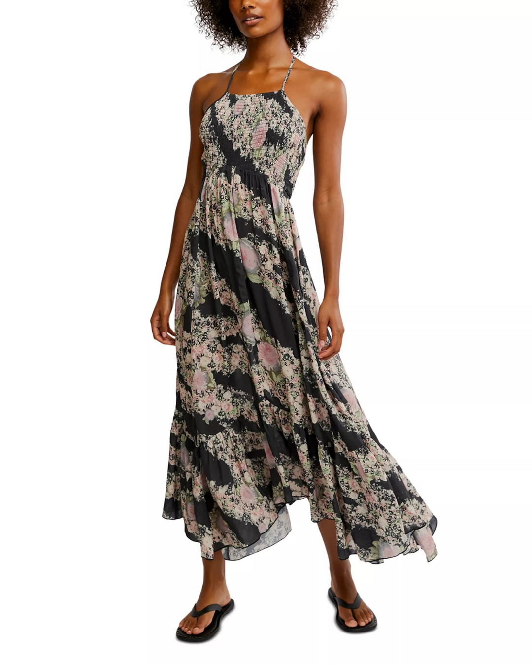 Free People Heat Wave Printed Maxi Dress MSRP $108