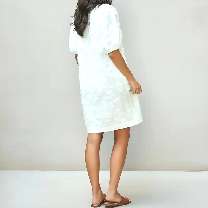 Karen Kane Super Bloom Embroidered Tassel Dress MSRP $188