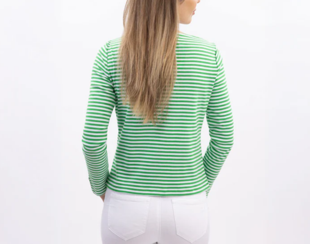 NAUTICA Striped Long Sleeve Top Size L