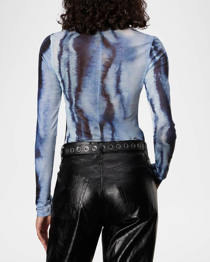 Rag & Bone Yana Tie-Dye Mesh Crewneck T-Shirt MSRP $198