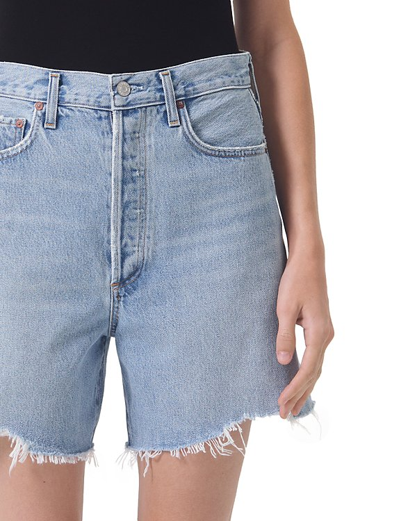 AGOLDE Stella High Rise Baggy Denim Shorts MSRP $158