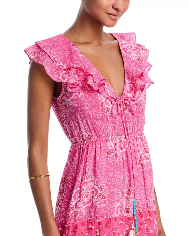 Bell by Alicia Bell Womens Cotton & Silk Ines Maxi Dress MSRP $450