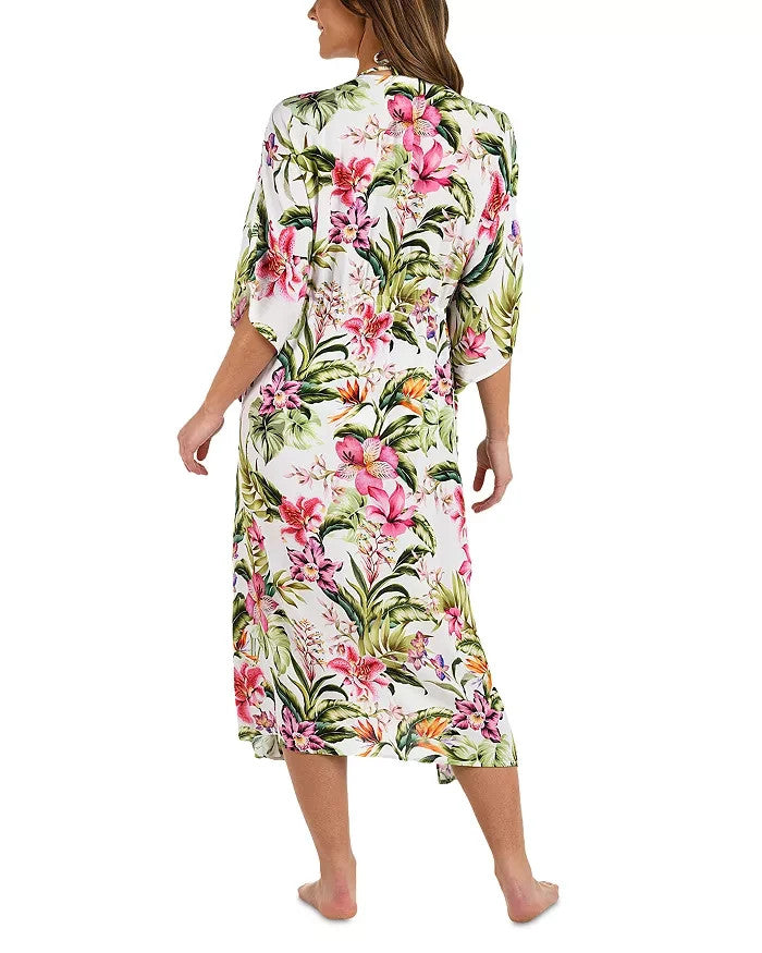 La Blanca Polynesian Kimono Swim Cover-Up MSRP $149