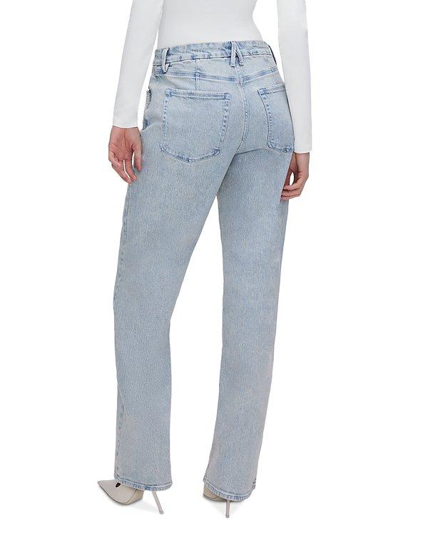 Good American Good '90s High Rise Straight Jeans in I588 MSRP $179