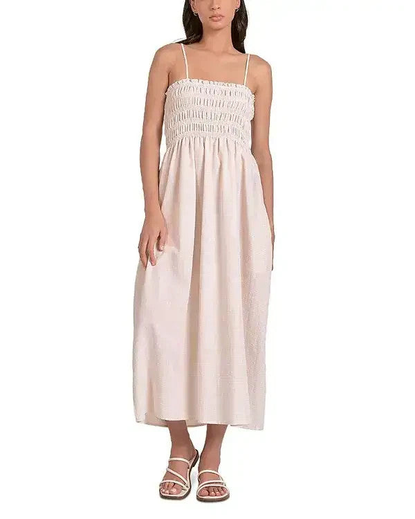 Elan Smocked Maxi Dress MSRP $89