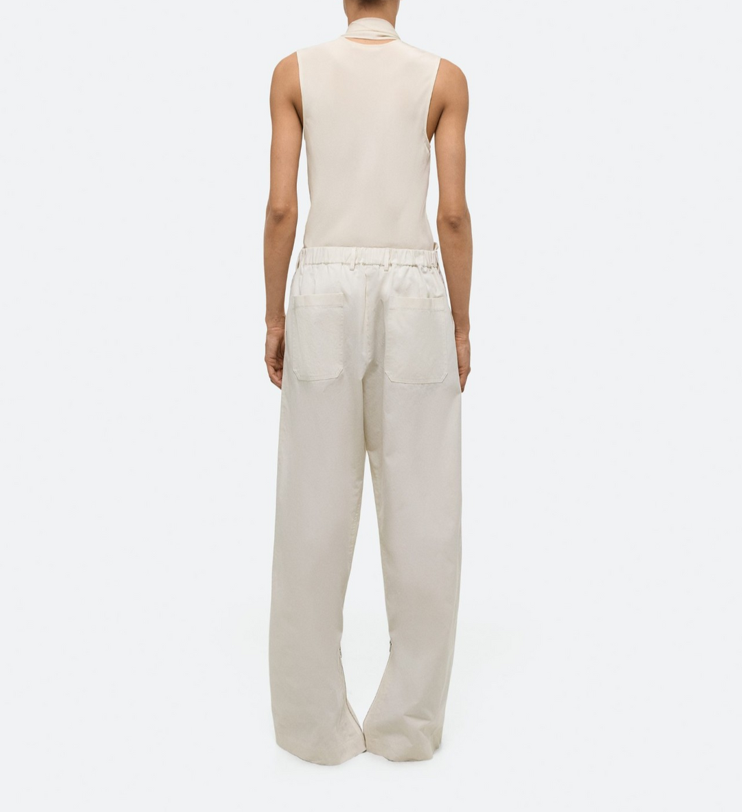Helmut Lang Wide Leg Gusset Pants MSRP $450