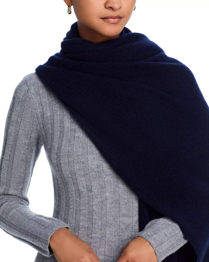 C by Bloomingdale's Cashmere 100% Cashmere Travel Wrap MSRP $218