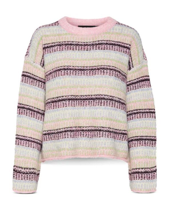 Vero Moda Striped Volume Sleeve Sweater MSRP $62
