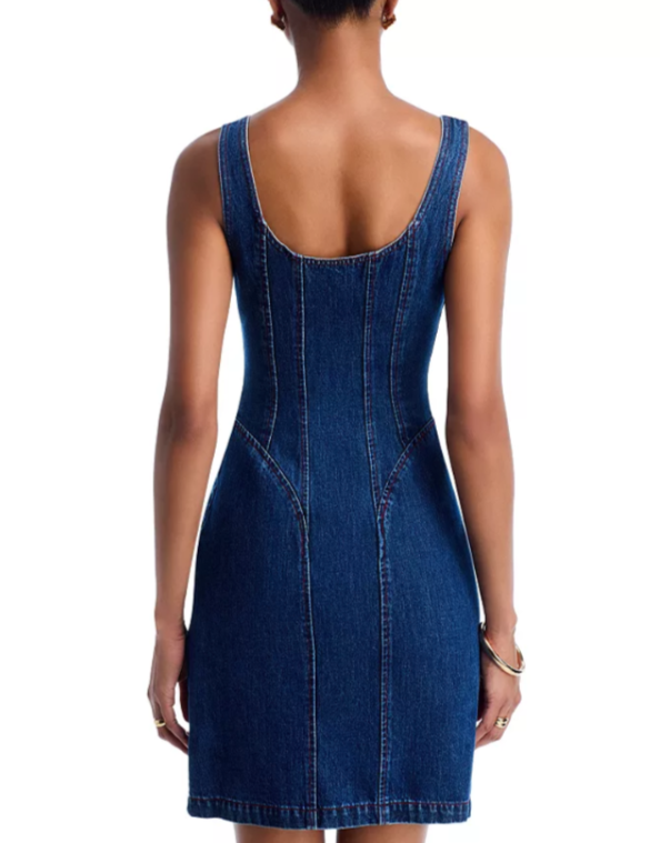 L'AGENCE Jaxyn Corset Zip Dress MSRP $515