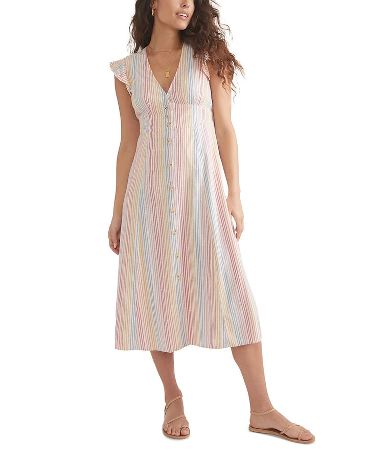Marine Layer Camila Midi Dress MSRP $148